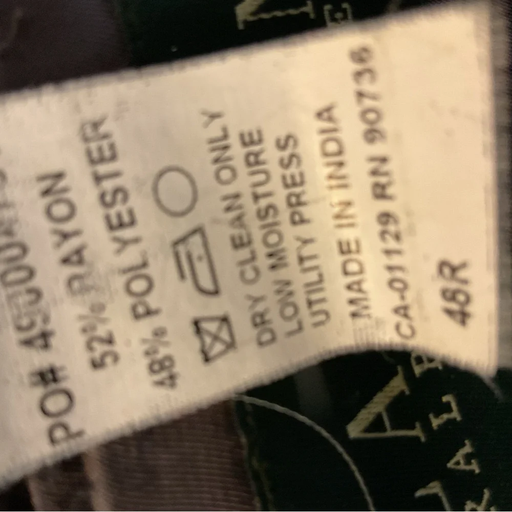 Lauren Ralph Lauren‎ tweed blazer tan black 2 button size 48R